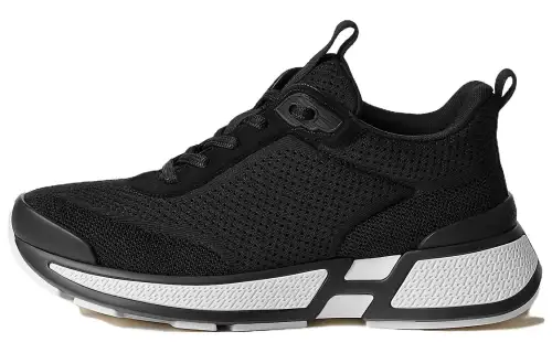 HERMES Breathable Low top Casual Shoes Women's Black