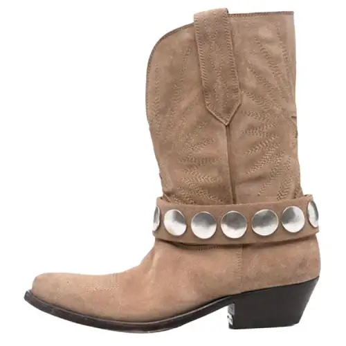 Golden Goose Buckle-fastening Suede Boots