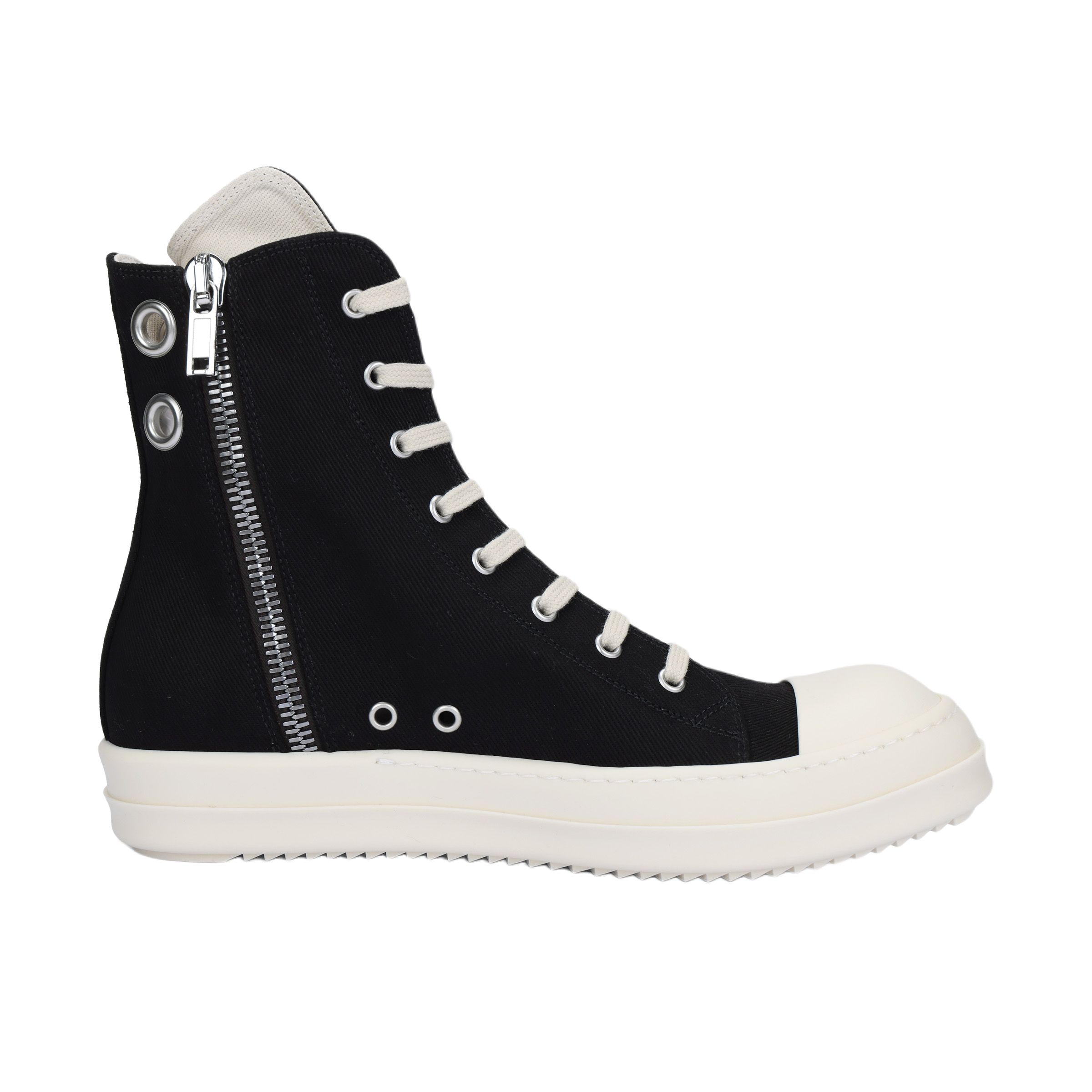 RICK OWENS/RO Lightweight High top Skateboard Shoes Men's Black