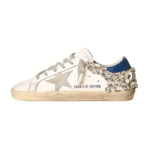 Golden Goose Super Star Leather Low top Skateboard Shoes Women's White