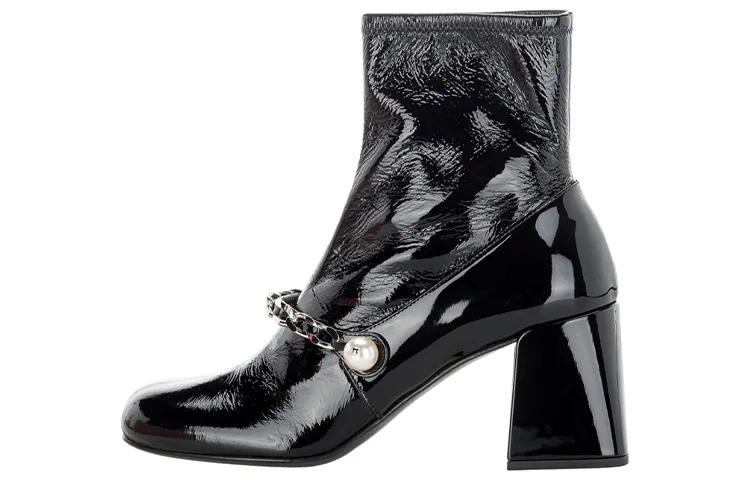 MIU MIU Naplak Ankle Boots Women's Black