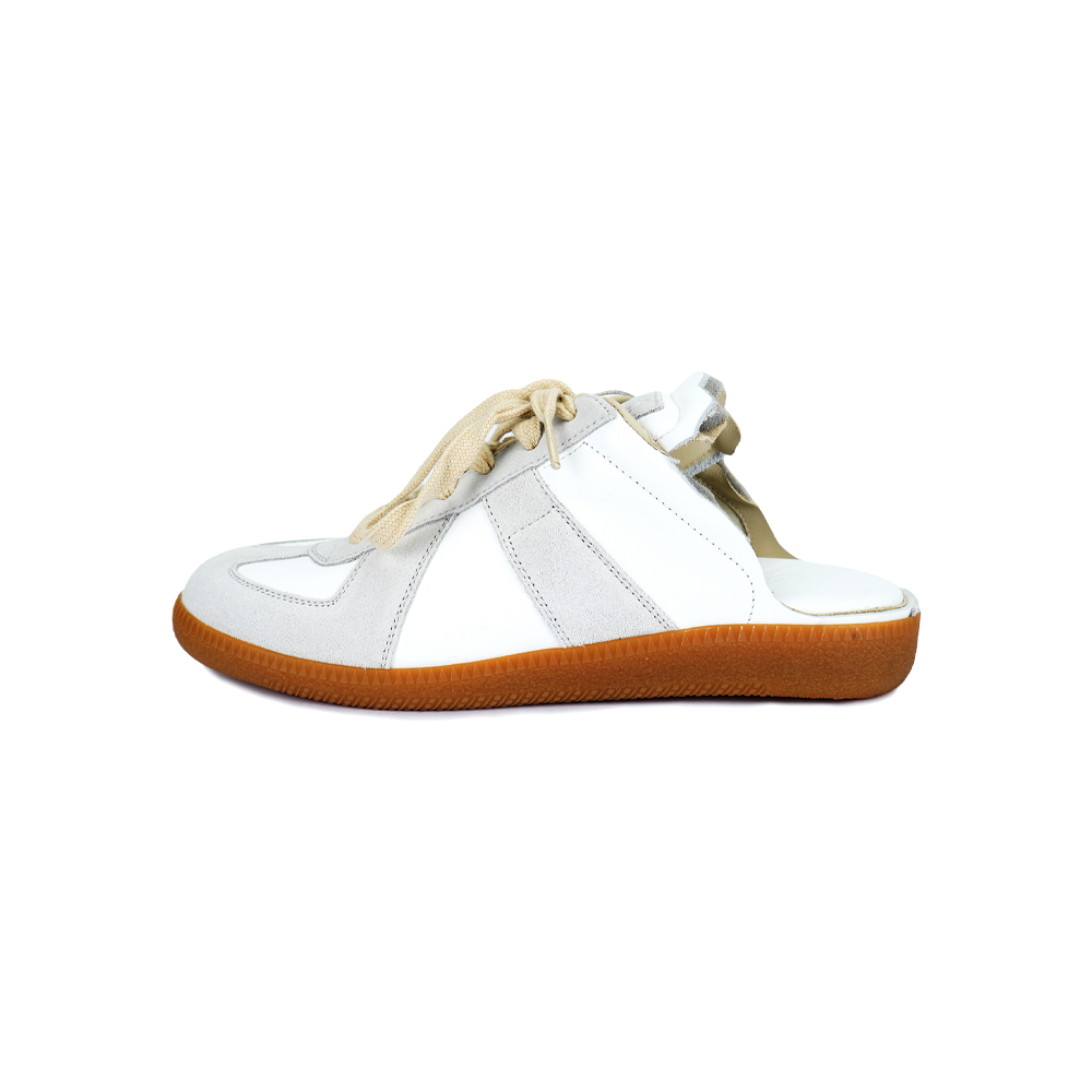 Женские сабо Maison Margiela Replica (бело-серые)