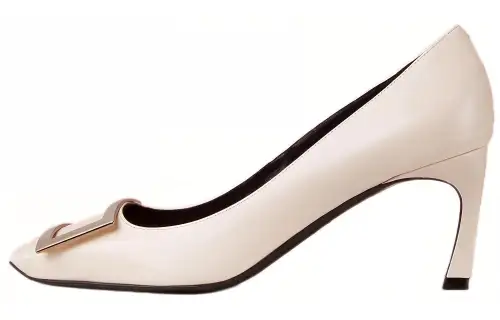 Roger Vivier Belle Vivier Trompette Slim Heel High Heels 7cm Women's Cream