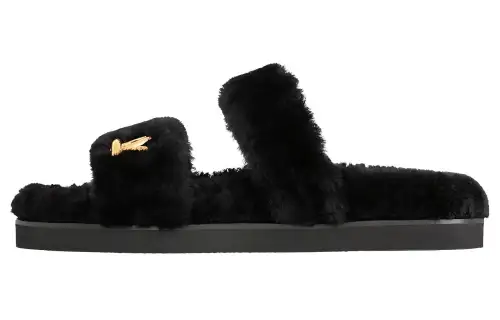 LOUIS VUITTON Sunset Slide Slippers Women's Black