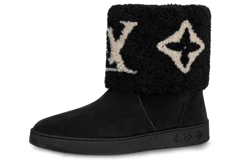 LOUIS VUITTON Snowdrop Snow Boots Women's Black
