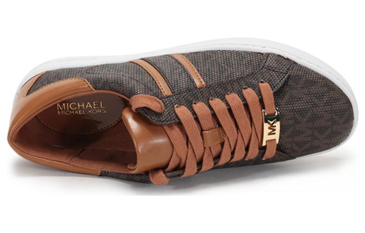 Женские кеды MICHAEL KORS (коричнево-белые) — фото 5