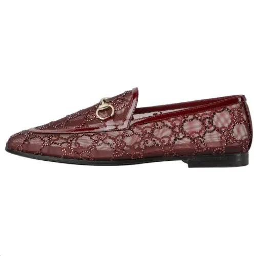Gucci Wmns Gg Jordaan Loafer 'Rosso Ancora Red' Women's