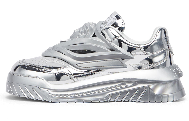 VERSACE Odissea Caged Rubber Medusa Sneaker 'Silver'