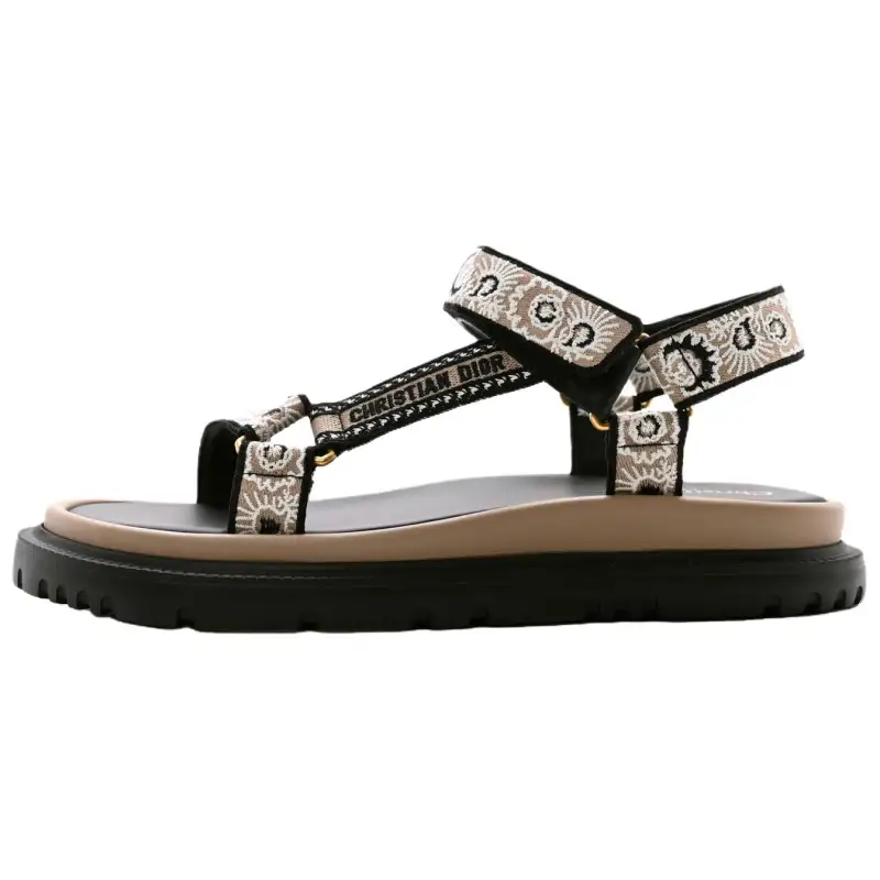 DIOR Beach Sandals Women's Brown