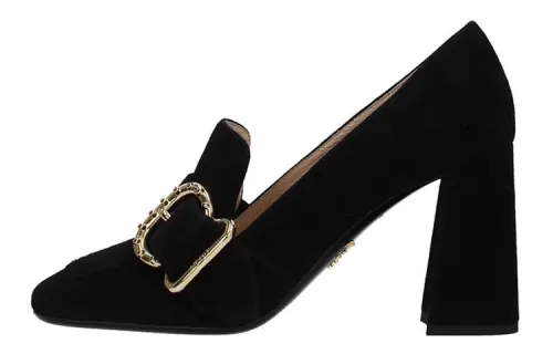PRADA Chunky Heel High Heels Women's Black