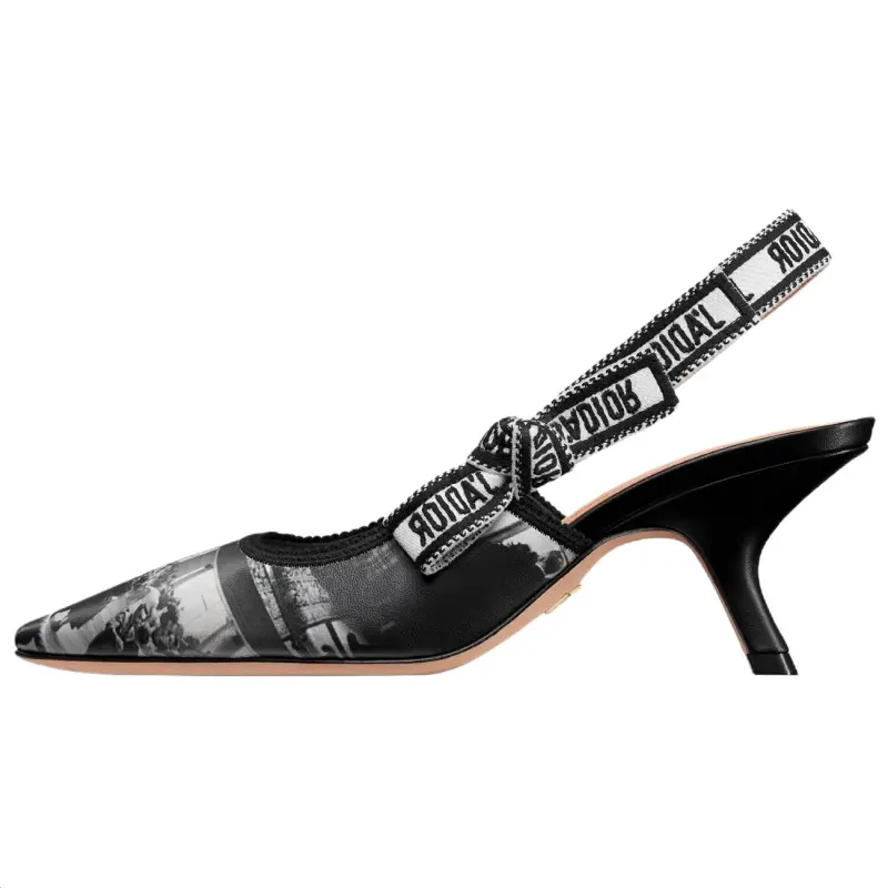 DIOR J'Adior Irregular Heel High Heels 6.5cm Women's Black