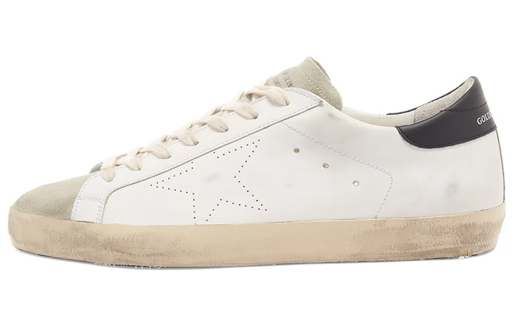 Мужские кеды Golden Goose Super-Star (бело-черные)