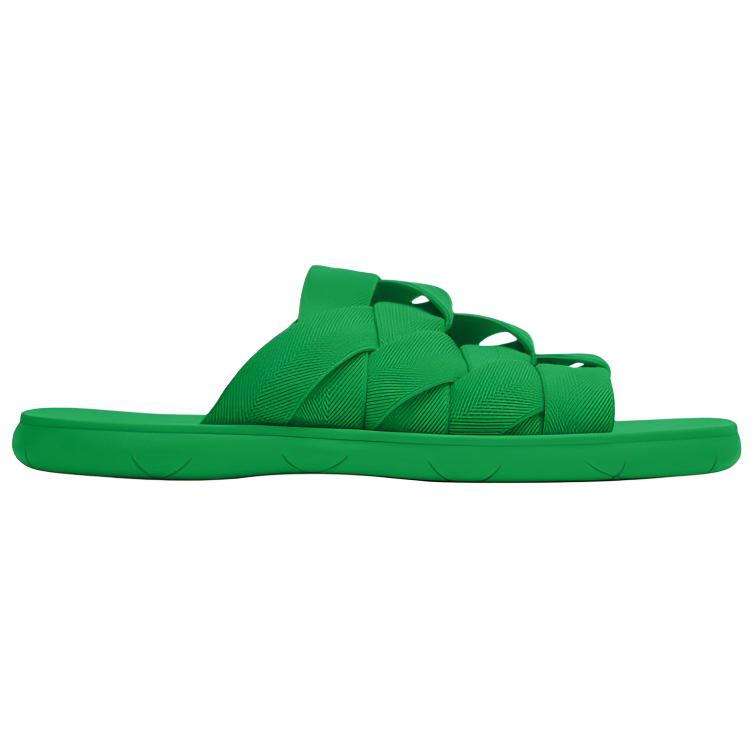 Bottega Veneta Plat Slide Slippers Men's Green