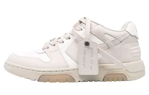 OFF WHITE Out Of Office 'OOO' Low Nude White Women's