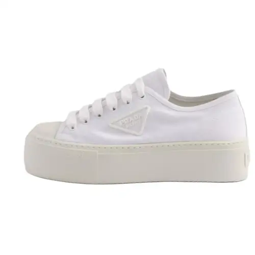 PRADA Low top Skateboard Shoes Women's White
