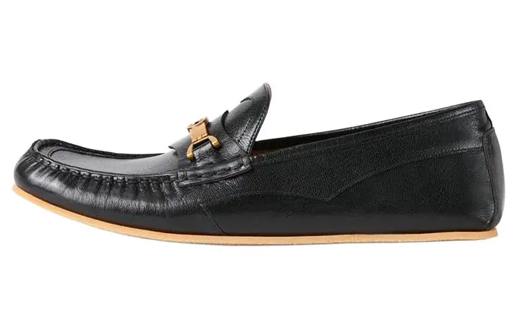 GUCCI Interlocking G Horsebit Loafers Black