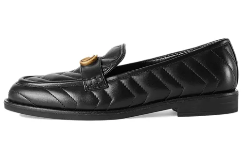 Gucci Wmns Double G Loafers 'Black' Women's