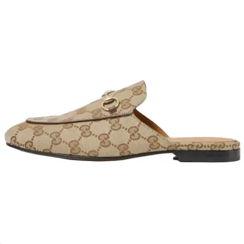 GUCCI Closed Toe Slippers Women's Beige