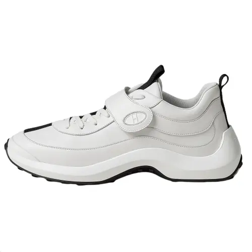 HERMES Loop Calfskin Low top Casual Shoes 4cm Men's White