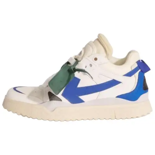 OFF WHITE Sponge Mid Top White Blue