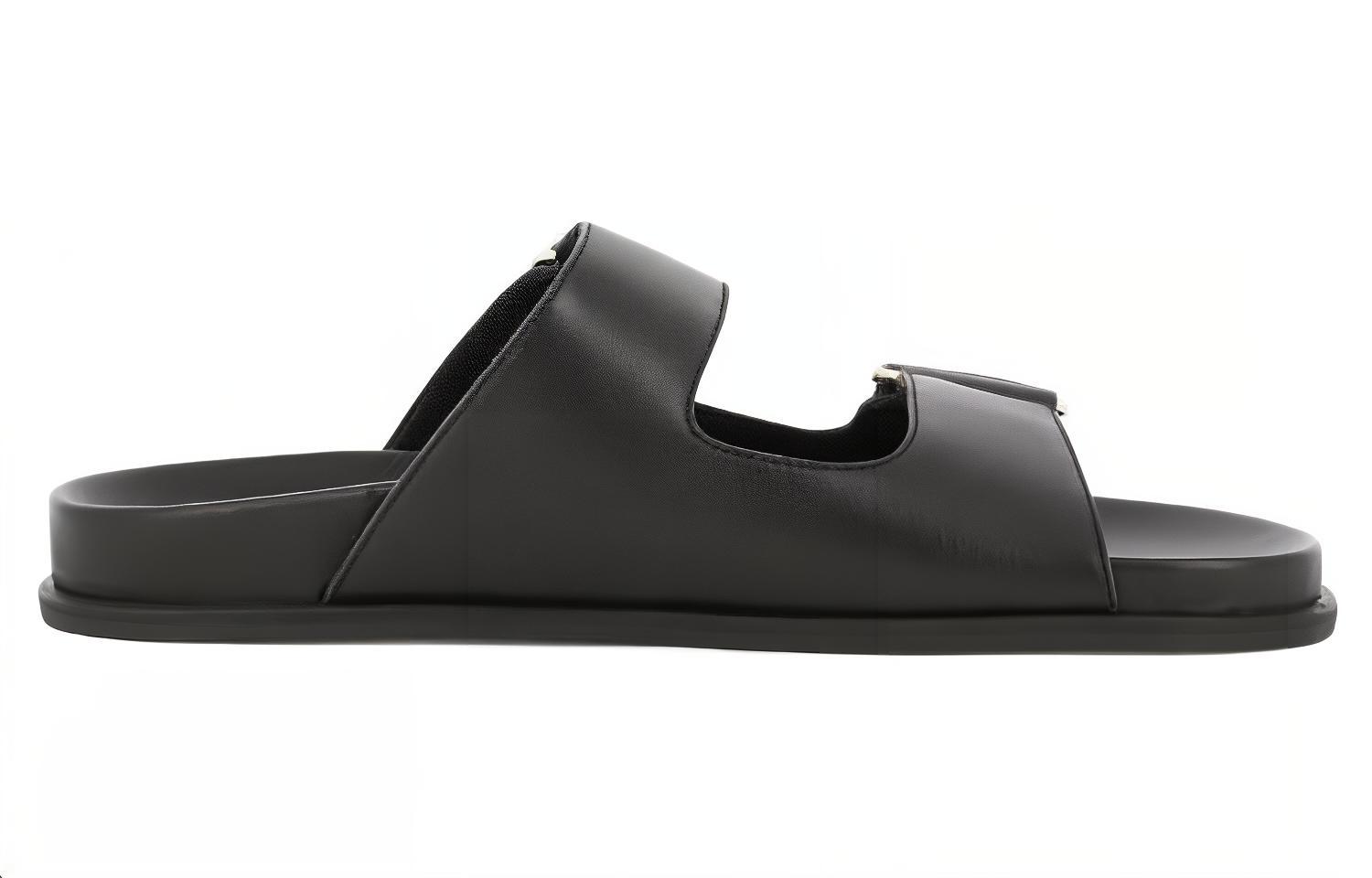 Jimmy Choo Fayence Embellished Leather Slides