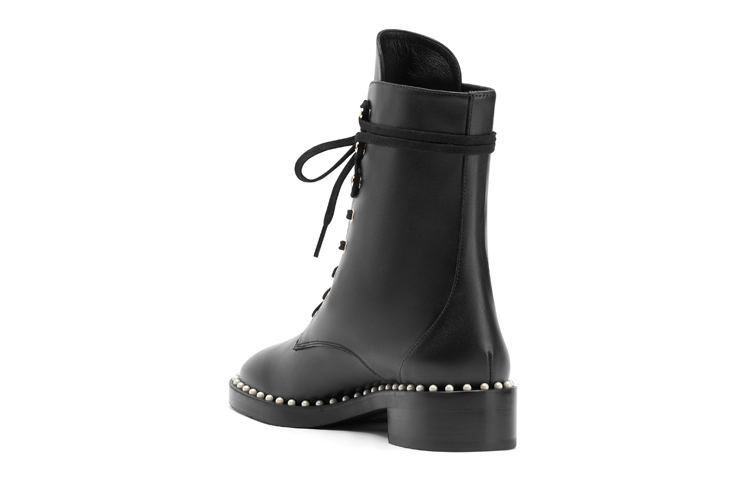 Stuart Weitzman/SW Cow Leather Ankle Boots Women's Black