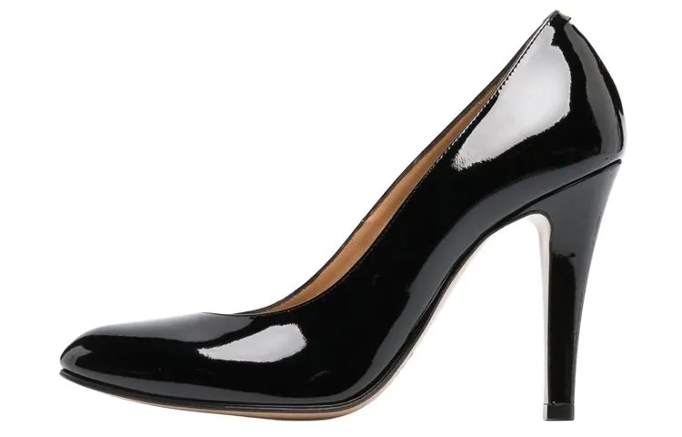 Maison Margiela Patent Leather Pointed-Toe Slip-On Women's High Heels Black 10cm