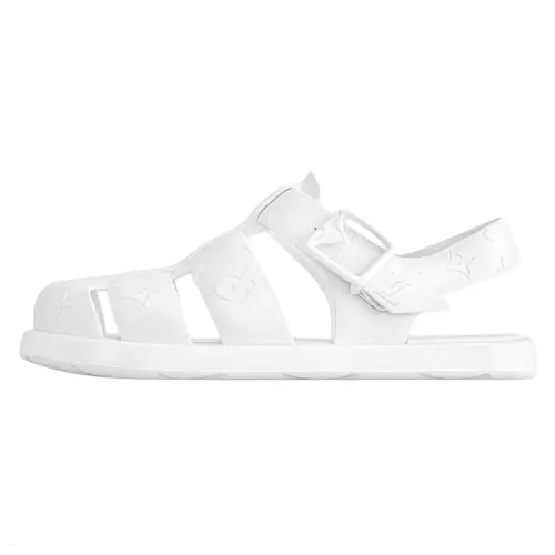 LOUIS VUITTON Venice Roman Sandals Men's White