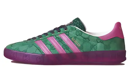 Adidas X GUCCI Gazelle Green GG Monogram Women's