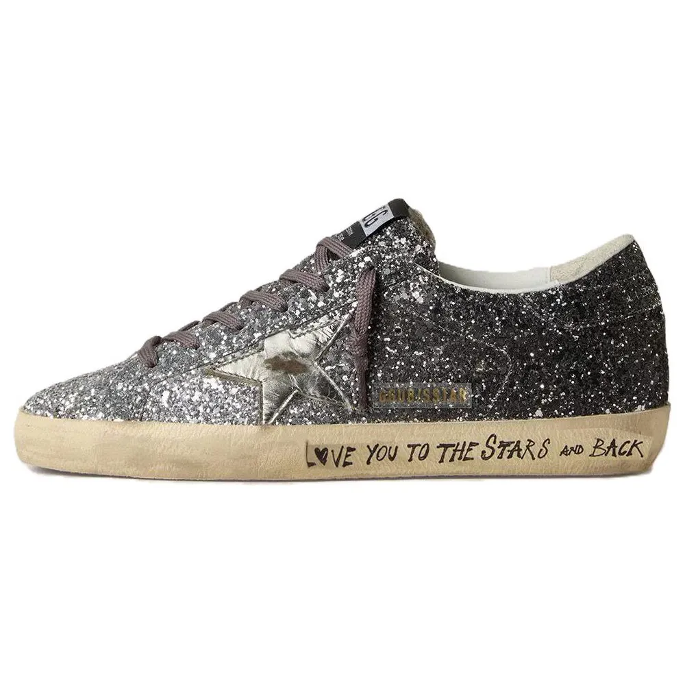 Golden Goose Deluxe Brand Super Star Glittered Sneakers Women's
