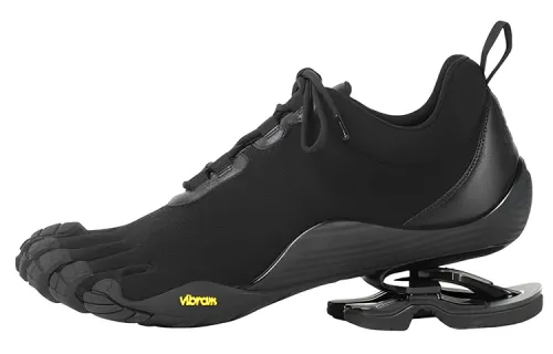 Balenciaga Leather Fabric Low top Athletic Shoes Women's Black