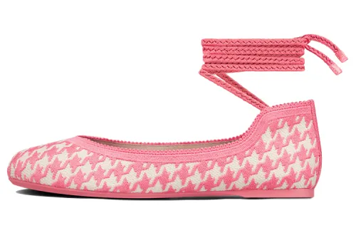 DIOR POÈME Cotton Fabric Casual Shoes Women's Pink