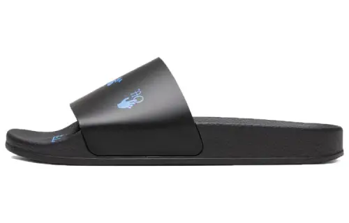 OFF WHITE Logo Slides Black Blue