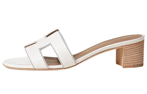 HERMES Oasis Slip Resistant Stylish Sandal 5cm Women's White