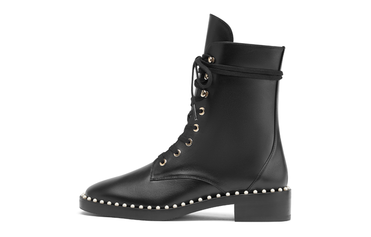 Stuart Weitzman/SW Cow Leather Ankle Boots Women's Black
