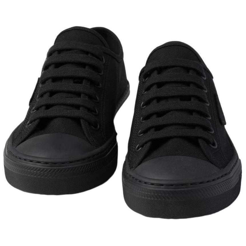PRADA Hemp Low top Skateboard Shoes Men's Black