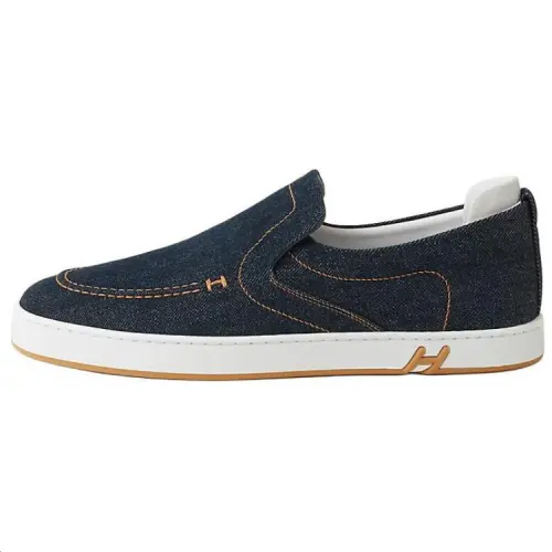 HERMES Kiddy Low top Casual Shoes Women's Blue