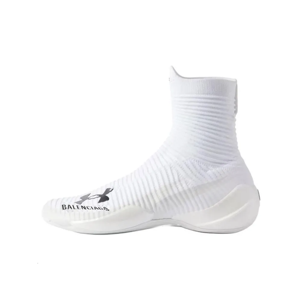 Under Armour x Balenciaga Hyper High top Casual Shoes Men's White