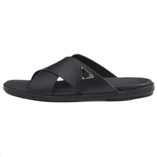 PRADA Slide Slippers Men's Black