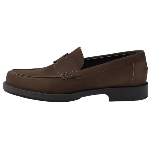 HERMES Julien Loafers Men's Brown