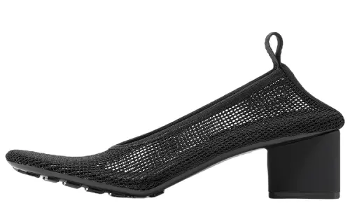 Bottega Veneta Fle Chunky Heel High Heels 5CM Women's Black