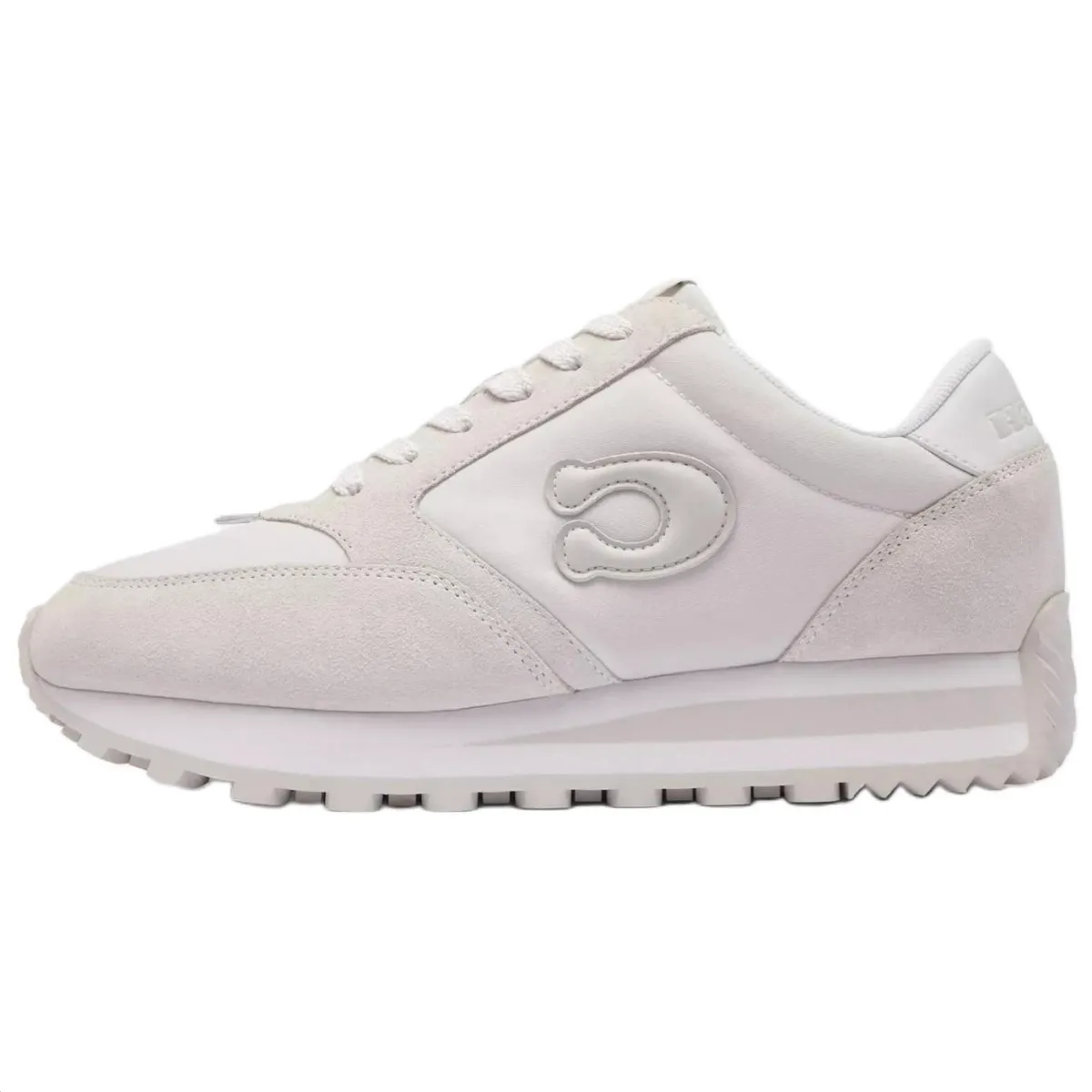 COACH Suede Low top Casual Shoes Women's Gray