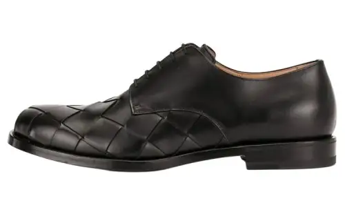 Bottega Veneta Leather Men's Casual Shoes Men's Black