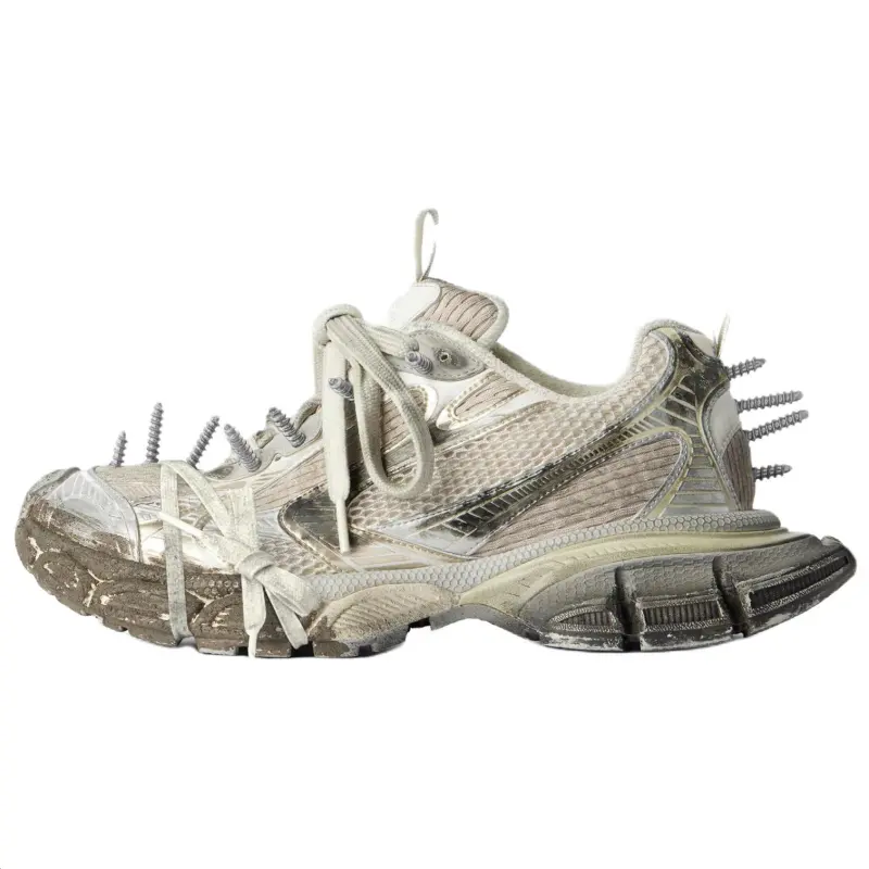 Balenciaga 3XL Mesh Low top Chunky Sneakers Men's Gray