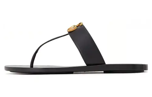GUCCI Leather Thong Sandals Women's