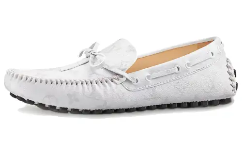LOUIS VUITTON Arizona Gommino Loafers Men's White