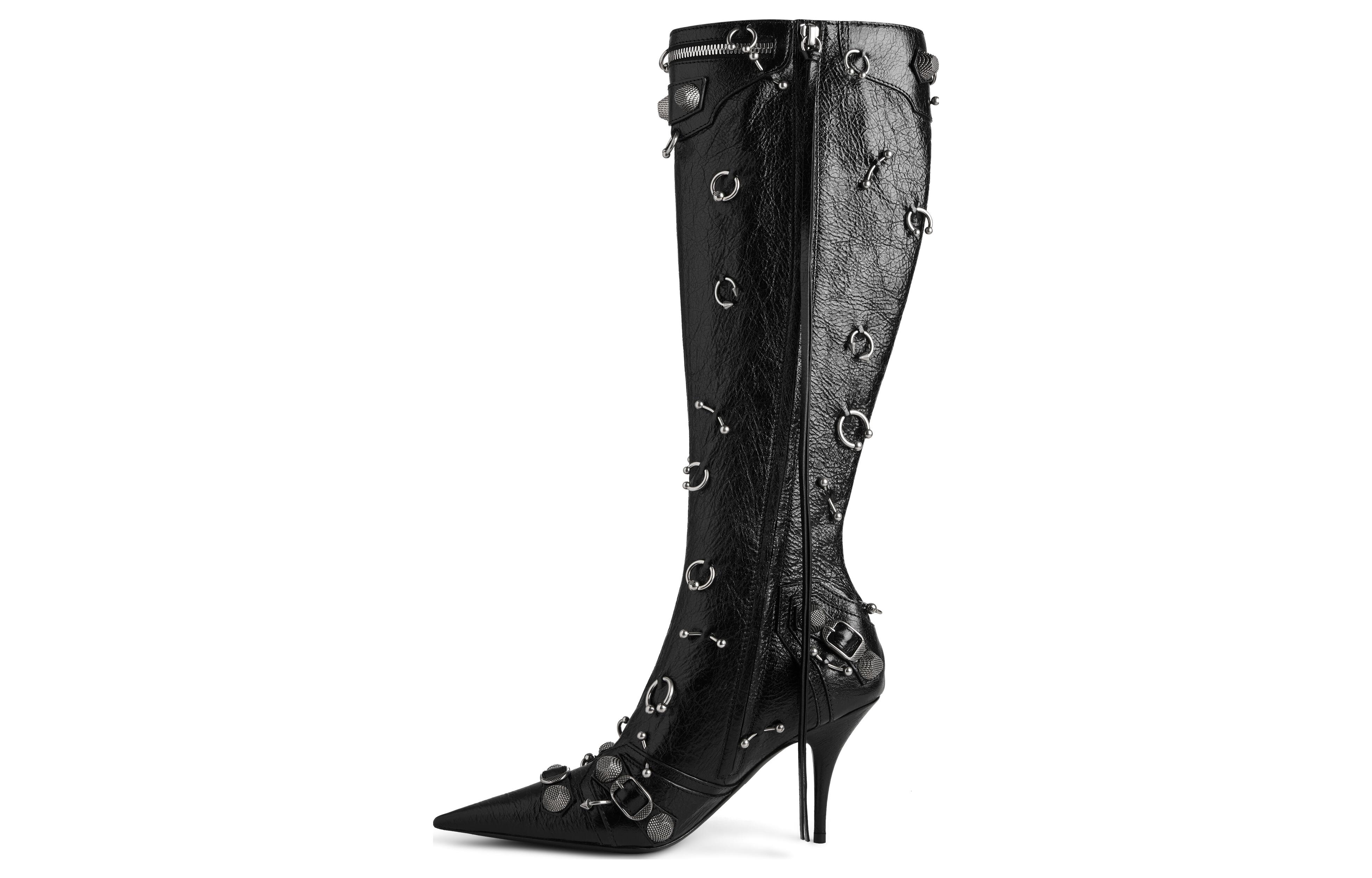 Balenciaga Cagole 90mm Pointed-toe Boots