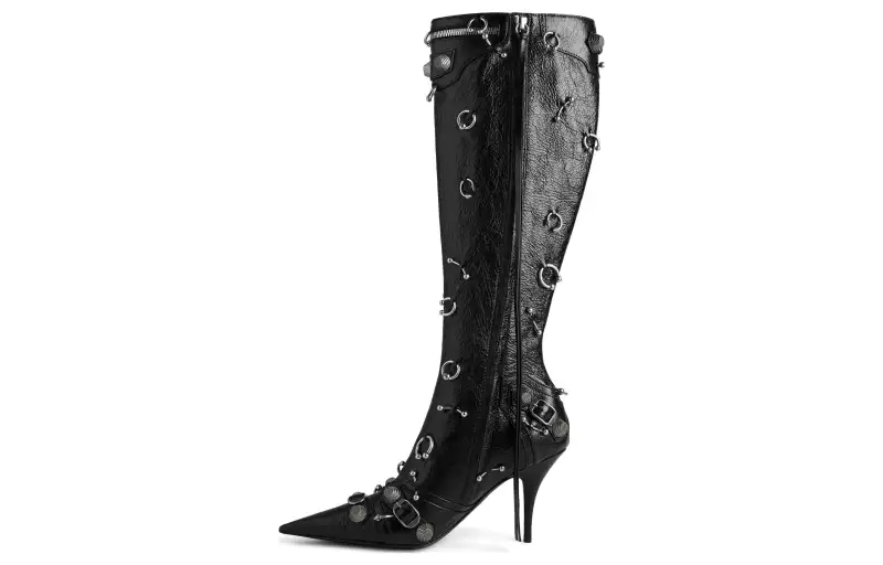 Balenciaga Cagole 90mm Pointed-toe Boots