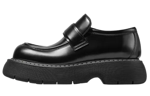Bottega Veneta Bounce Leather Loafer Black Women's