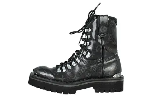 LOUIS VUITTON Outland Boots 'Black With Monogram'